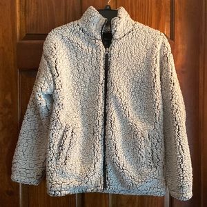 EUC Forever 21 white and black Sherpa jacket. Size S